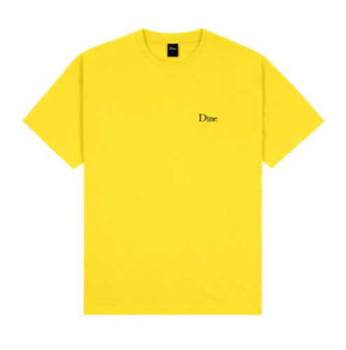 Dime Classic Small Logo T-Shirt Yellow