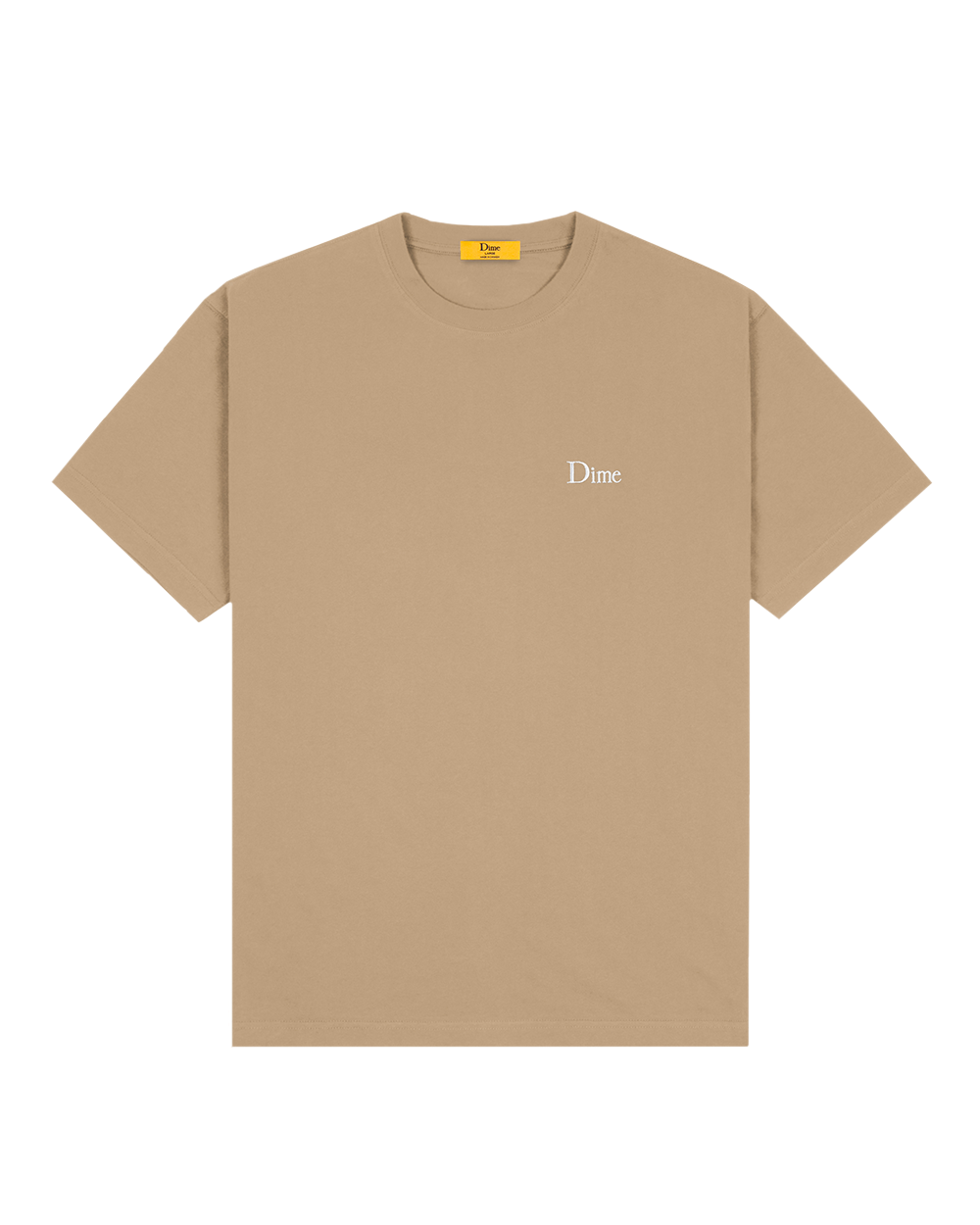 Dime Classic Small Logo T-Shirt Camel