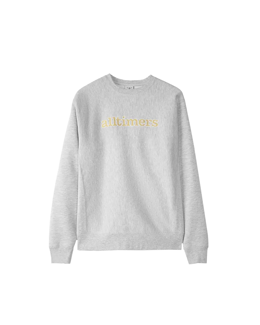 Stamped Embroidered Crew Grey