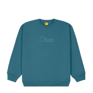 Dime Classic Outline Crewneck REAL TEAL