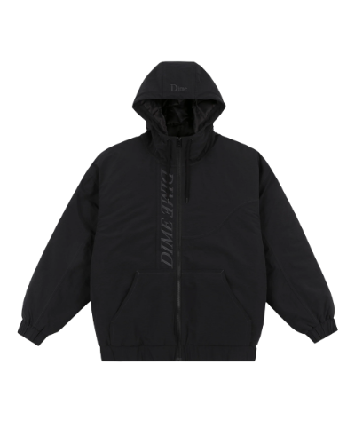 Quilted Hooded Jacket Black