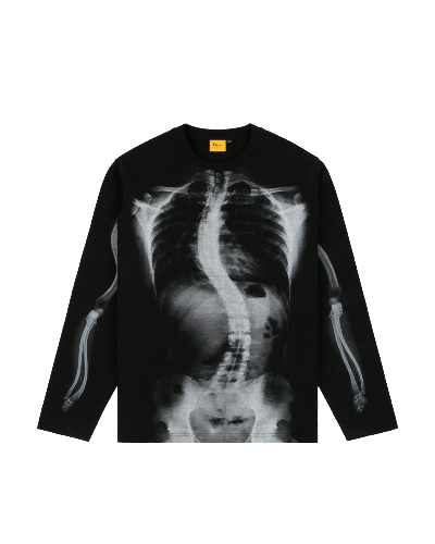 Wave Bones Terry LS Shirt Black