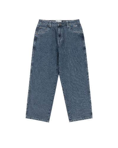 Classic Relaxed Denim Pants Stone Washed